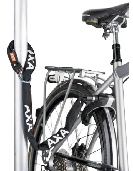 Ringslot Axa Victory Retractable met uitneembare sleutel - grijs/zwart