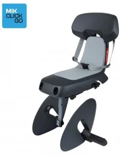 Kinderzitje achter Polisport Guppy Junior MIK HD - donkergrijs/lichtgrijs