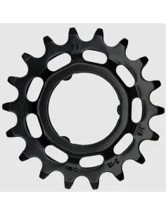 Tandwiel KMC Voor Shimano 18T O-MO Staal 1/8 inch - Zwart