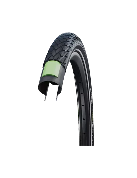 Buitenband Schwalbe Green Marathon GreenGuard 16 x 1.35"/35-349 mm - zwart met reflectie