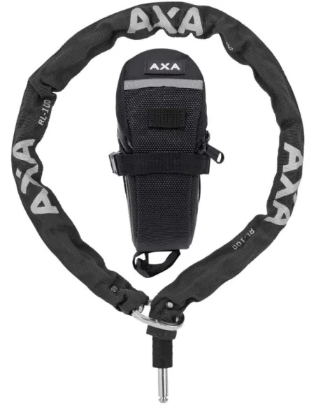 Insteekketting Axa RLC 100/5,5 met opbergtasje - zwart