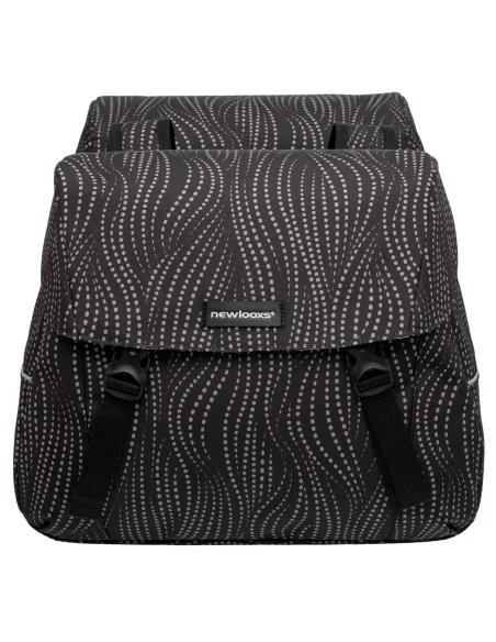 Dubbele fietstas New Looxs Joli Alma 37 liter - 38 x 18 x 30 cm (2x) - zwart