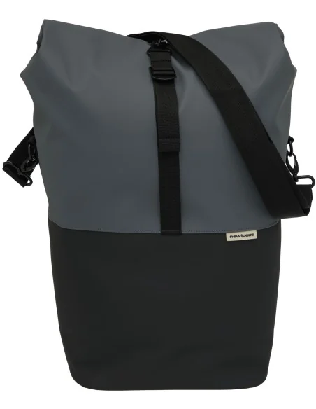 Fietsshopper New Looxs Nyborg 17 liter 30 x 17 x 37 cm - donkergrijs/zwart