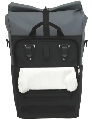 Fietsshopper New Looxs Nyborg 17 liter 30 x 17 x 37 cm - donkergrijs/zwart