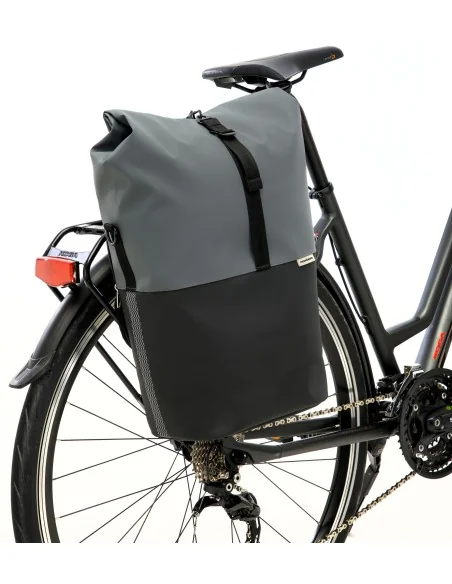Fietsshopper New Looxs Nyborg 17 liter 30 x 17 x 37 cm - donkergrijs/zwart