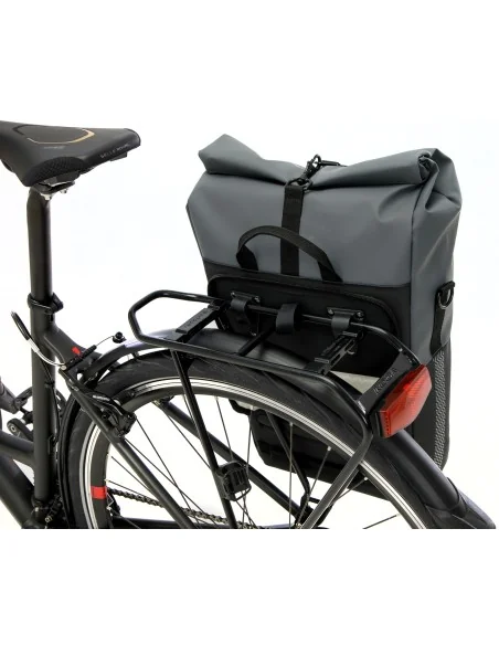 Fietsshopper New Looxs Nyborg 17 liter 30 x 17 x 37 cm - donkergrijs/zwart