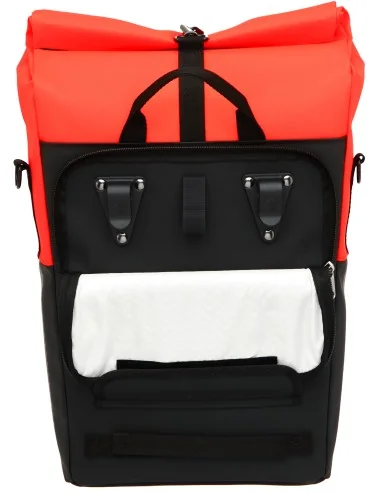 Fietsshopper New Looxs Nyborg 17 liter 30 x 17 x 37 cm - rood/zwart