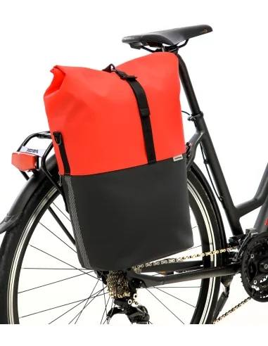 Fietsshopper New Looxs Nyborg 17 liter 30 x 17 x 37 cm - rood/zwart