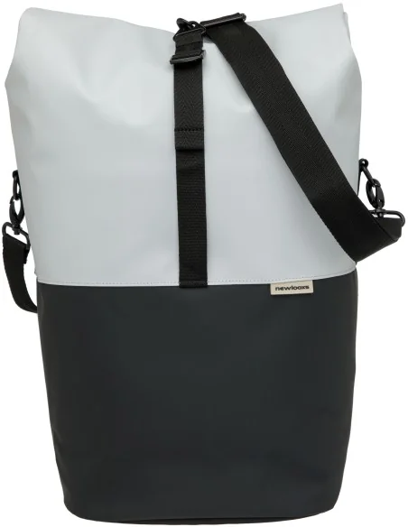 Fietsshopper New Looxs Nyborg 17 liter 30 x 17 x 37 cm - lichtgrijs/zwart