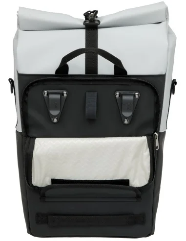 Fietsshopper New Looxs Nyborg 17 liter 30 x 17 x 37 cm - lichtgrijs/zwart