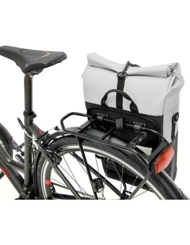 Fietsshopper New Looxs Nyborg 17 liter 30 x 17 x 37 cm - lichtgrijs/zwart