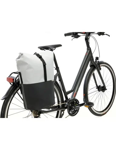 Fietsshopper New Looxs Nyborg 17 liter 30 x 17 x 37 cm - lichtgrijs/zwart