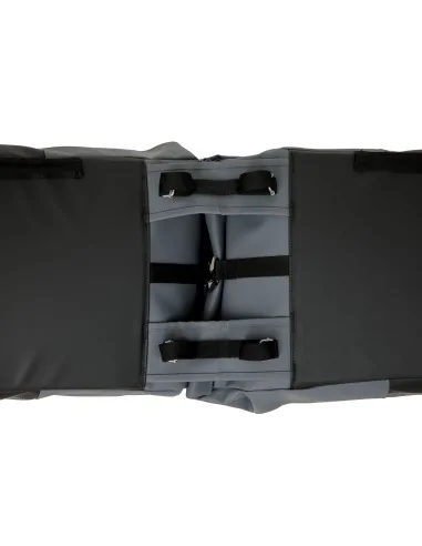 Dubbele fietstas New Looxs Nyborg 34 liter - 30 x 17 x 37cm (x2) - donkergrijs/zwart