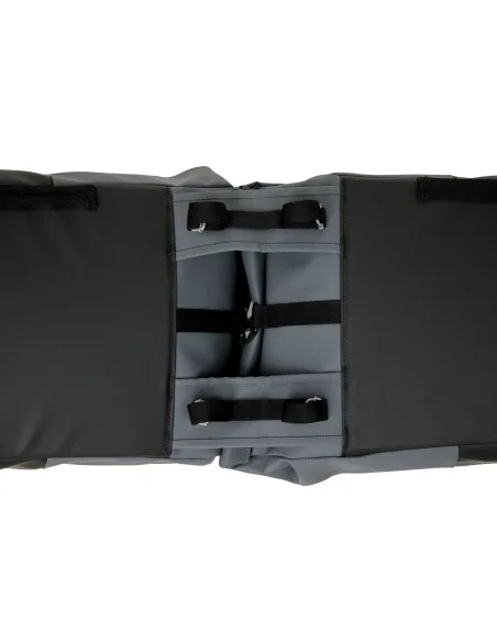 Dubbele fietstas New Looxs Nyborg 34 liter - 30 x 17 x 37cm (x2) - donkergrijs/zwart