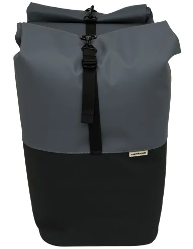 Dubbele fietstas New Looxs Nyborg MIK 34 liter - 30 x 17 x 37cm (x2) - donkergrijs/zwart