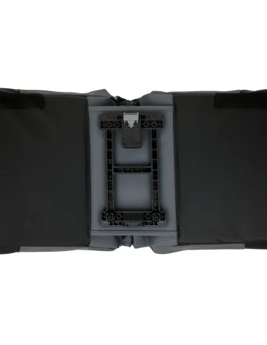 Dubbele fietstas New Looxs Nyborg MIK 34 liter - 30 x 17 x 37cm (x2) - donkergrijs/zwart