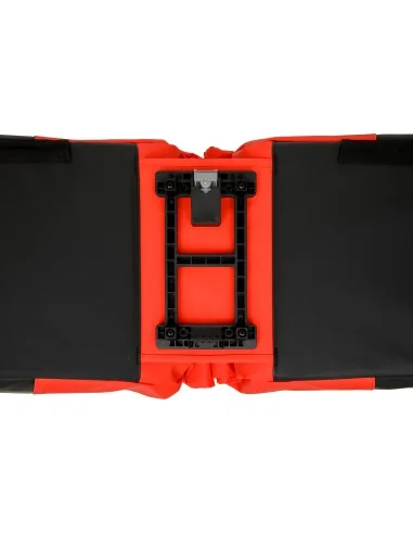 Dubbele fietstas New Looxs Nyborg MIK 34 liter - 30 x 17 x 37cm (x2) - rood/zwart