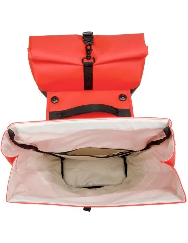 Dubbele fietstas New Looxs Nyborg MIK 34 liter - 30 x 17 x 37cm (x2) - rood/zwart