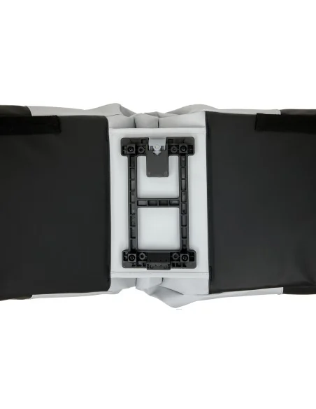 Dubbele fietstas New Looxs Nyborg MIK 34 liter - 30 x 17 x 37cm (x2) - lichtgrijs/zwart