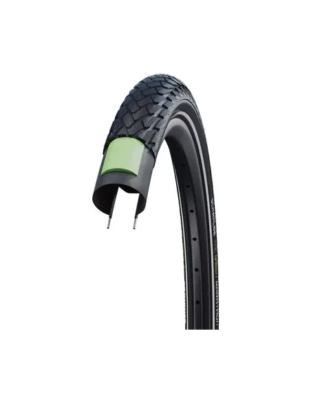 Buitenband Schwalbe Green Marathon GreenGuard 28 x 1 ½" / 40-635mm - zwart met reflectie