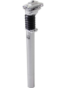 Zadelpen Post Moderne verend ø27,2 mm / 300 mm - zilver