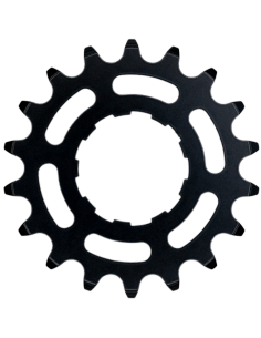 Tandwiel KMC Voor enviolo 18T O-MO Staal 3/32 inch - Zwart