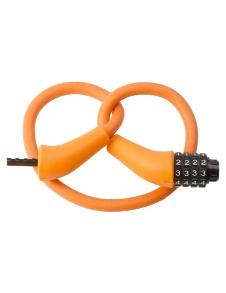 Kabelcijferslot M-Wave Silicon 900 x 12mm - oranje