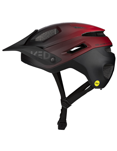 Fietshelm KED Pector ME-1 M (52-58cm) - mat rood/zwart