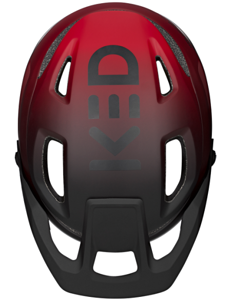 Fietshelm KED Pector ME-1 M (52-58cm) - mat rood/zwart