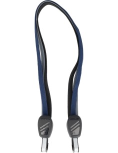 Karabijnhaakbinder Simson 60cm - zwart/blauw/antraciet