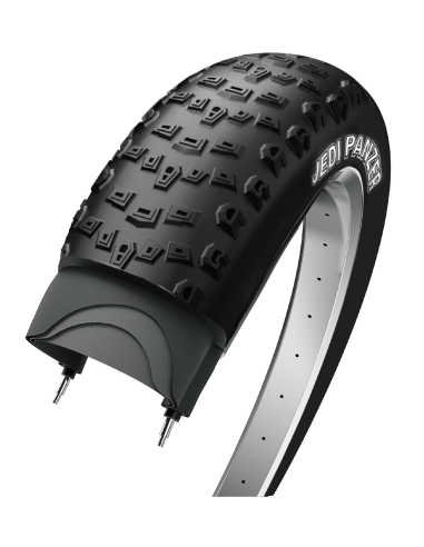 Buitenband Edge Jedi Fatbike 20 x 4.00" / 100-406 - zwart