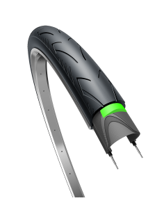 Buitenband Edge City Ranger Protect 28 x 1.40" / 37-622 - zwart met reflectie