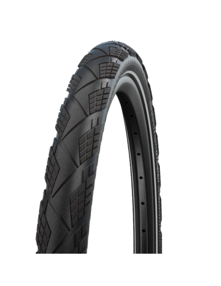 Vouwband Schwalbe Marathon Efficiency Super Race / V-Guard 27.5 x 2.15" / 55-584 - zwart met reflectie