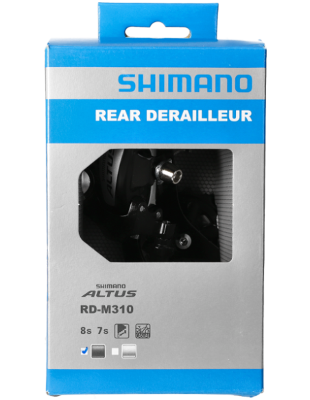 Achterderailleur 7/8-speed Shimano Altus RD-M310 - zwart