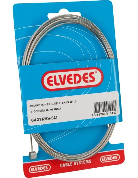 Rem binnenkabel Elvedes 5000mm RVS ø1,5mm T-nippel (op kaart)