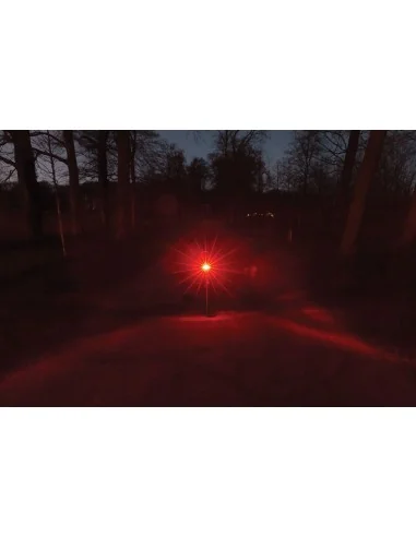 Achterlicht Axa Juno E6-12V met remlicht 50 mm- rood