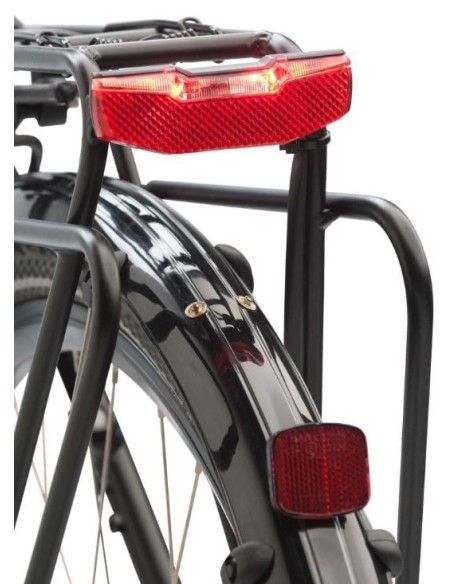 Dragerachterlicht Axa Blueline Steady E 6-12V 50 mm- rood