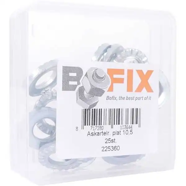 Kartelring achteras plat (25 stuks)