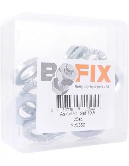 Kartelring achteras plat (25 stuks)