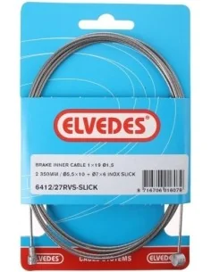 Rem binnenkabel Elvedes 2350mm RVS / Slick ø1,5mm V-nippel en T-nippel (op kaart)