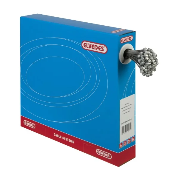 Rem binnenkabels Elvedes 2250mm RVS Slick Ø1,5mm T-nippel (100 stuks)