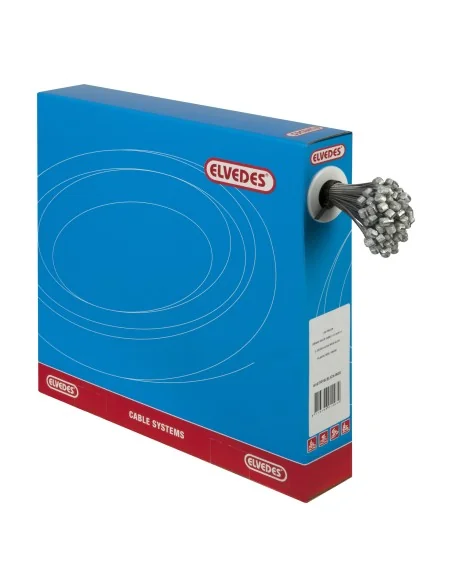 Rem binnenkabels Elvedes 2250mm RVS Slick Ø1,5mm T-nippel (100 stuks)