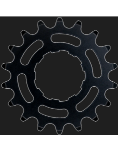 Tandwiel KMC Voor enviolo 18T O-MO Staal 3/32 inch - Zwart 2