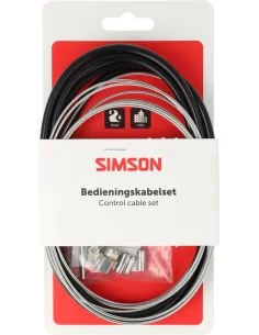 Remkabelset Simson Shimano nexus rollerbrake - rvs zwart