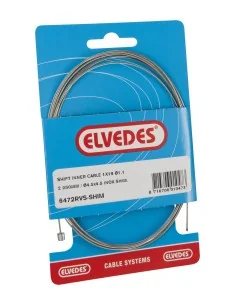 Schakel binnenkabel Elvedes voor Shimano 2250mm RVS ø1,1mm Shimano N-nippel (op kaart) - Zilver