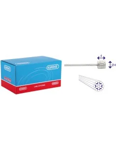 Schakel binnenkabel Elvedes 3000mm RVS Ø1,1mm Shimano / SRAM nippel (op kaart) - Zilver