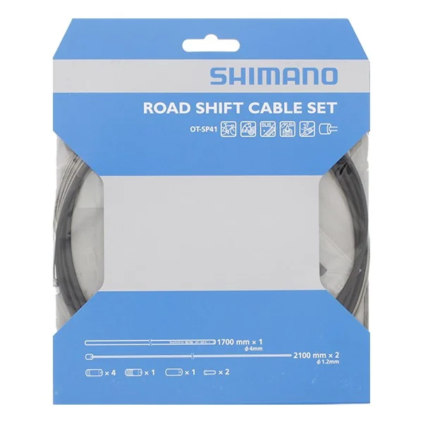 Versnellingskabelset Shimano Race RVS - zwart