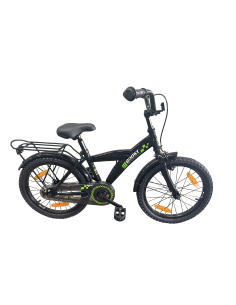 Kinderfiets Bikefun Boost 18 inch met remnaaf - Zwart