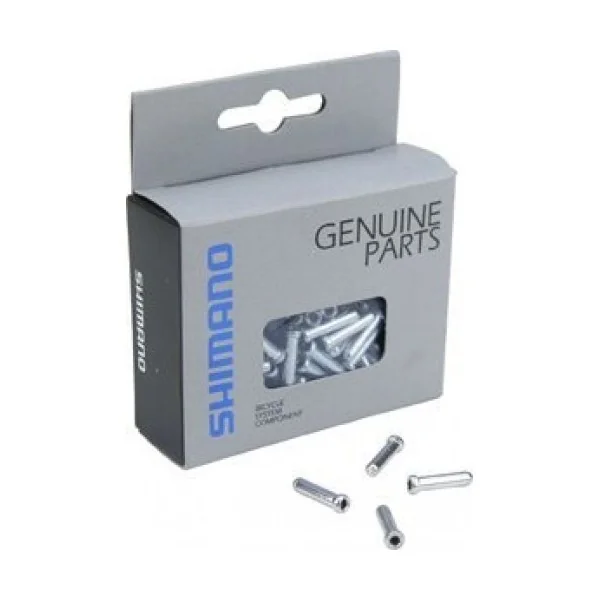 Anti-rafel nippel Shimano ø1.6mm aluminium - zilver (100 stuks)