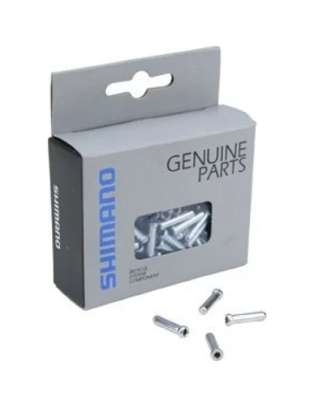 Anti-rafel nippel Shimano ø1.6mm aluminium - zilver (100 stuks)